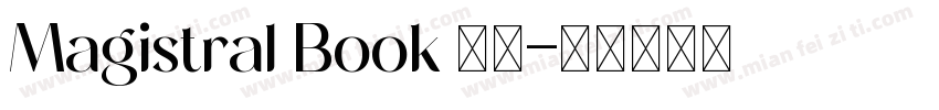 Magistral Book 字体字体转换